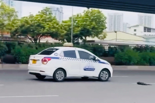 Đối tượng gây rối trên đường Phạm Hùng: Tự ý lấy taxi đang nổ máy để “drift”