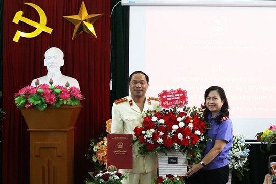 Ông Đỗ Kiến Trúc làm Viện trưởng Viện Kiểm sát nhân dân huyện Quốc Oai