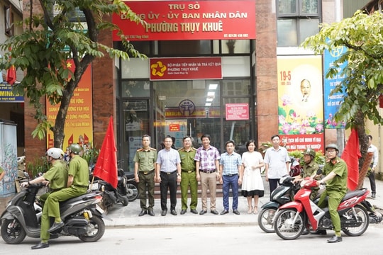 Quận Tây Hồ: 100% phường triển khai tổ bảo vệ an ninh trật tự ở cơ sở