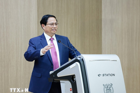 Thủ tướng Phạm Minh Chính phát biểu chính sách tại Đại học Quốc gia Seoul Hàn Quốc