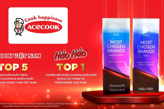 Acecook Việt Nam và mì Hảo Hảo - giữ vững vị trí Top những thương hiệu FMCG được chọn mua nhiều nhất