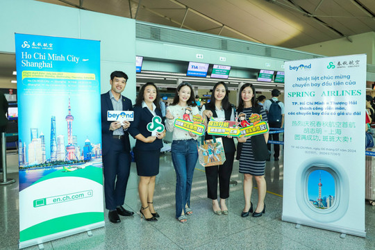 Spring Airlines mở lại đường bay khứ hồi thành phố Hồ Chí Minh - Thượng Hải