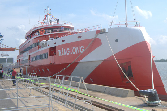 Tàu cao tốc Thăng Long tạm ngưng hoạt động tuyến TP Hồ Chí Minh - Côn Đảo