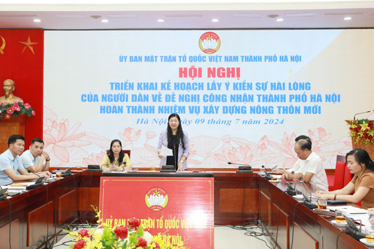 Sẽ lấy ý kiến nhân dân về đề nghị công nhận Hà Nội hoàn thành xây dựng nông thôn mới