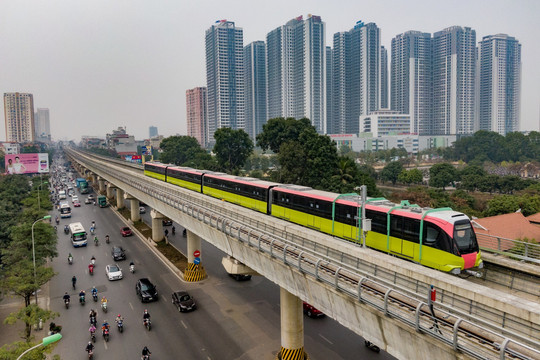 Đoạn trên cao đường sắt đô thị Nhổn - ga Hà Nội được cấp chứng nhận an toàn hệ thống