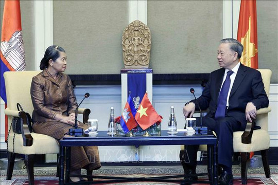 Chủ tịch nước Tô Lâm tiếp Chủ tịch Hội Hữu nghị Campuchia - Việt Nam