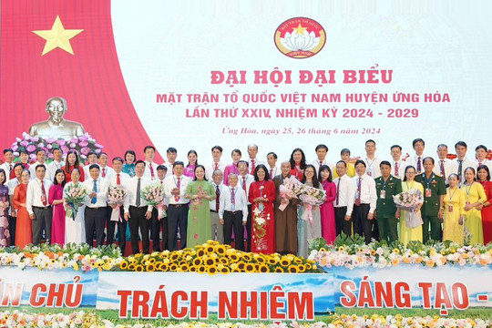 Hà Nội hoàn thành Đại hội Mặt trận Tổ quốc cấp huyện: Nâng cao vị thế Mặt trận trong giai đoạn mới