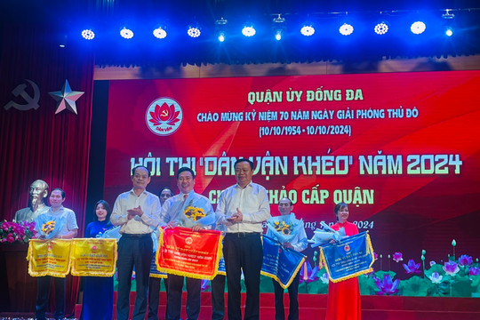 Phường Cát Linh đoạt giải Nhất hội thi "Dân vận khéo" quận Đống Đa