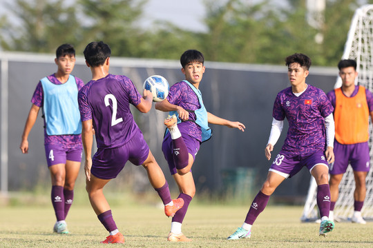 Đội tuyển U19 Việt Nam quyết tâm thắng U19 Lào ở trận đấu cuối
