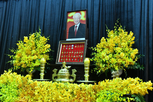 Sáng 26-7, tiếp tục Lễ viếng Tổng Bí thư Nguyễn Phú Trọng