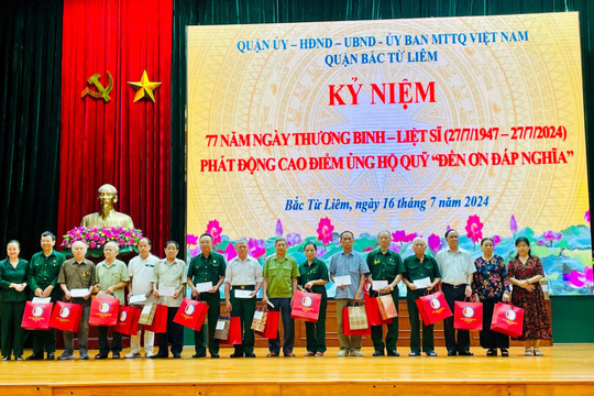 Hà Nội: Hơn 33,7 tỷ đồng đóng góp vào Quỹ “Đền ơn, đáp nghĩa”