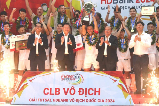 Bế mạc Giải futsal HDBank VĐQG 2024: Thái Sơn Nam đăng quang lần thứ 13