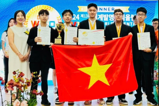 Học sinh Việt Nam giành Cup tại Olympic Phát minh và Sáng tạo thế giới