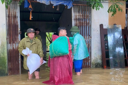 Huyện Thạch Thất:  Khắc phục, ứng phó khẩn trương với mưa bão