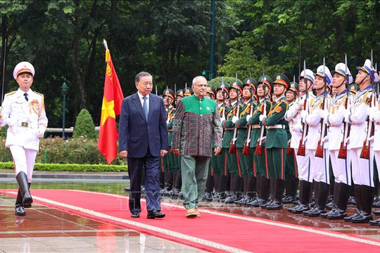 Chủ tịch nước Tô Lâm chủ trì lễ đón chính thức Tổng thống Timor Leste