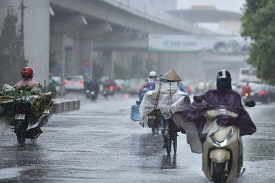 Hà Nội có mưa rào và dông, có nơi mưa to