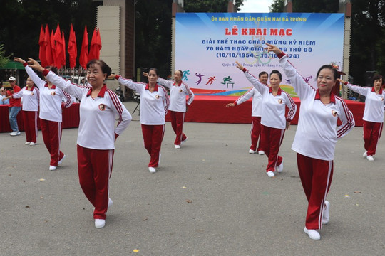 Hơn 3.000 VĐV tham gia giải các môn thể thao chào mừng 70 năm Giải phóng Thủ đô