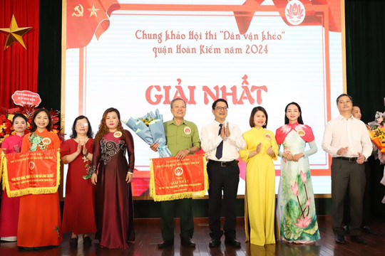 Hội thi “Dân vận khéo” quận Hoàn Kiếm năm 2024 thành công tốt đẹp