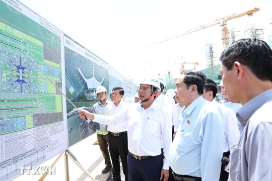 Chủ tịch Quốc hội Trần Thanh Mẫn: Bảo đảm tiến độ thi công dự án Cảng hàng không quốc tế Long Thành