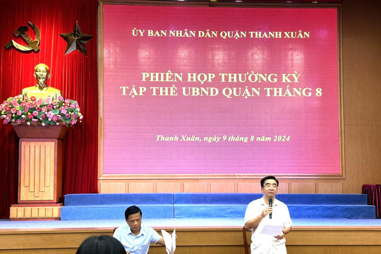 Quận Thanh Xuân đẩy nhanh tiến độ giải ngân đầu tư xây dựng cơ bản