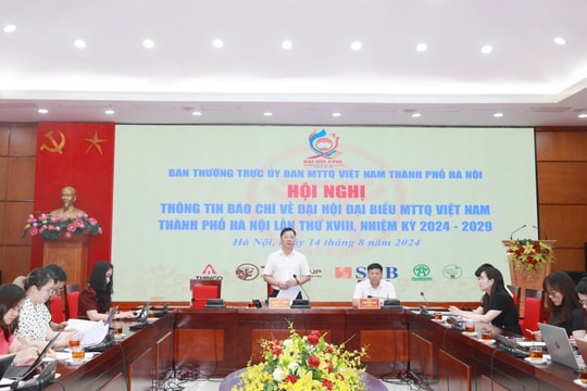 363 đại biểu dự Đại hội Mặt trận Tổ quốc TP Hà Nội