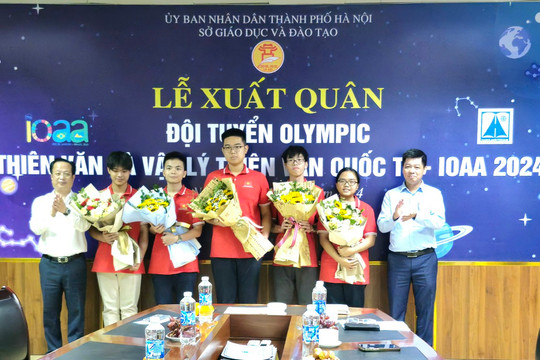 5 học sinh Hà Nội dự thi Olympic thiên văn và vật lý thiên văn quốc tế