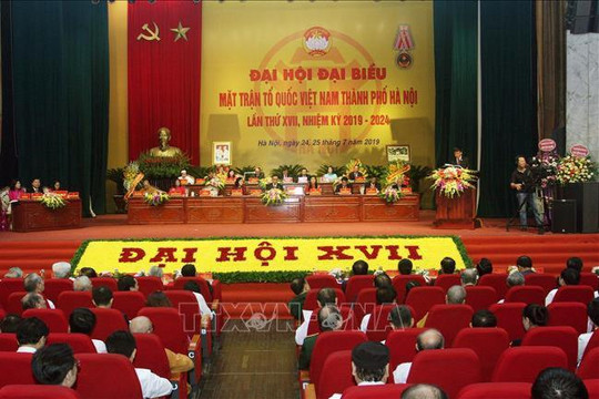 Hôm nay 21-8, khai mạc Đại hội đại biểu Mặt trận Tổ quốc Việt Nam thành phố Hà Nội lần thứ XVIII