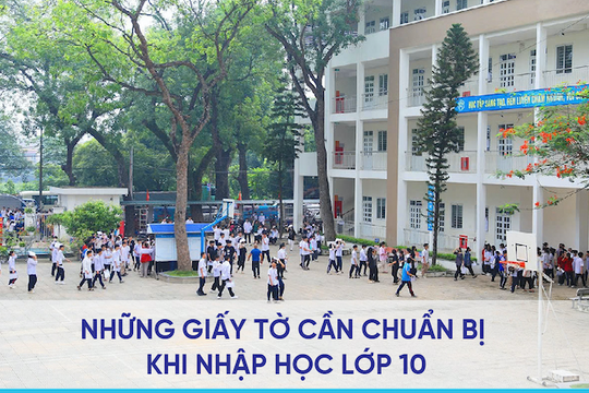 Những giấy tờ cần chuẩn bị khi nhập học lớp 10