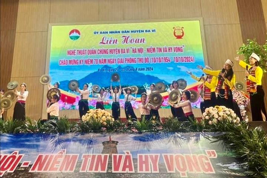 Lan tỏa sắc màu văn hóa tại Liên hoan nghệ thuật quần chúng huyện Ba Vì