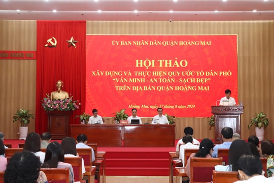 Quận Hoàng Mai có 100% tổ dân phố đã xây dựng quy ước