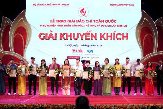 Báo Hànộimới đoạt Giải Báo chí toàn quốc “Vì sự nghiệp phát triển văn hóa, thể thao và du lịch” lần thứ hai