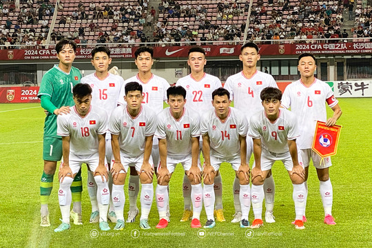 U22 Việt Nam thua đáng tiếc U22 Trung Quốc tại giải CFA Team China 2024