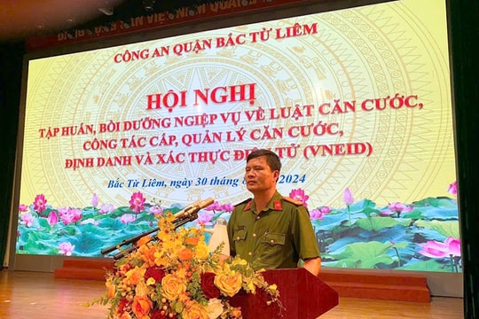 Công an quận Bắc Từ Liêm (Hà Nội) Gần 3.000 người được cấp căn cước công dân trong dịp Lễ Quốc khánh