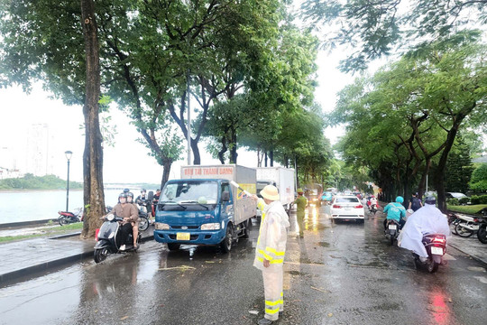 Ứng phó bão số 3, Hà Nội thực hiện cấm đường trong trường hợp cần thiết