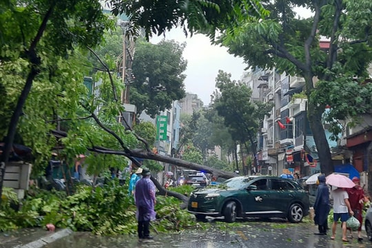 Tâm bão số 3 ở Hà Nội, các địa phương miền Bắc ghi nhận nhiều thiệt hại