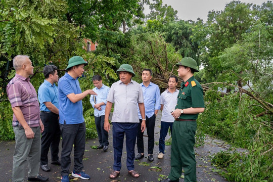 Chủ tịch UBND thành phố Trần Sỹ Thanh: Khôi phục hệ thống giao thông ngay trong ngày 8-9