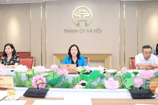 Bí thư Thành ủy Hà Nội Bùi Thị Minh Hoài Thực hiện tốt hơn nữa "4 tại chỗ" khắc phục hậu quả bão, lũ