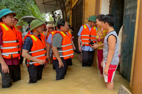 Thủ tướng Phạm Minh Chính trực tiếp chỉ đạo ứng phó, khắc phục lũ lụt tại Bắc Giang