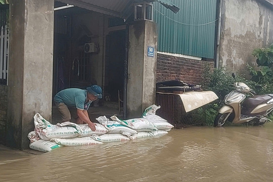 Chương Mỹ: Dồn lực ứng phó lũ rừng ngang, lũ sông Bùi gây ngập ở nhiều xã