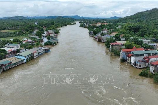 Yên Bái: Lưu lượng nước đổ về hồ Thác Bà đã giảm đáng kể