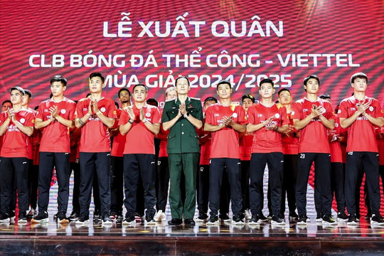 Thể Công Viettel đặt mục tiêu đua ngôi vô địch V.League 2024-2025