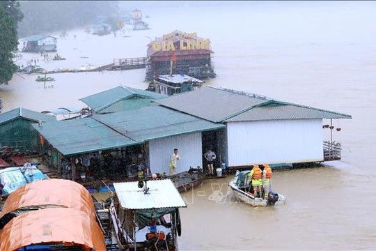 Lũ trên các sông đang tiếp tục xuống