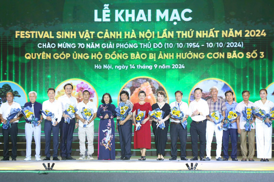 Festival Sinh vật cảnh Hà Nội lần thứ nhất tổ chức đấu giá, quyên góp ủng hộ Quỹ Phòng, chống lụt bão