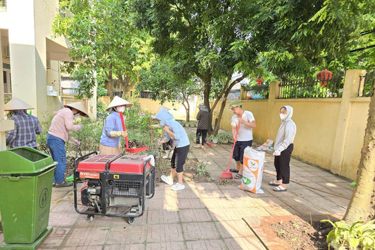 Thanh Trì: Nước rút đến đâu, dọn dẹp đến đó