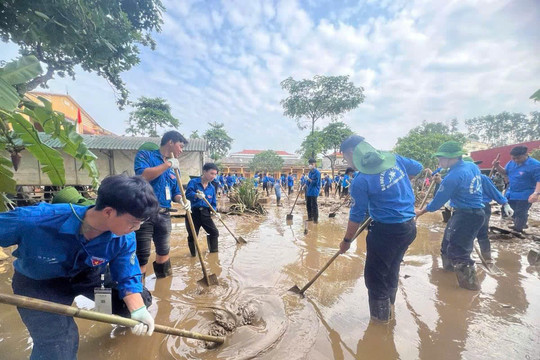 35.000 lượt đoàn viên, sinh viên Thủ đô chung tay khắc phục hậu quả bão số 3