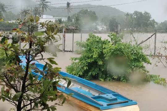 Cảnh báo mưa lớn gây ngập nhiều nơi ở đảo Phú Quốc