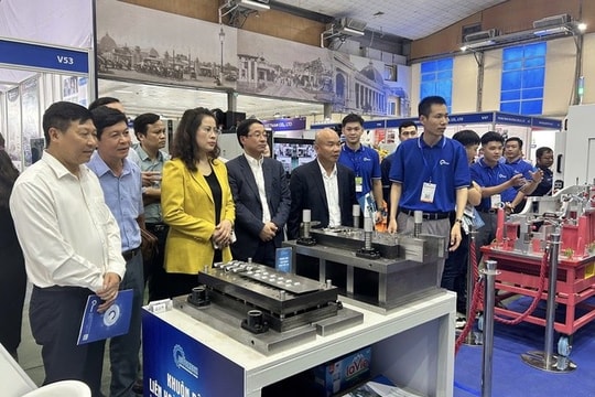 Khoảng 250 gian hàng Hội chợ triển lãm Công nghiệp hỗ trợ Hà Nội
