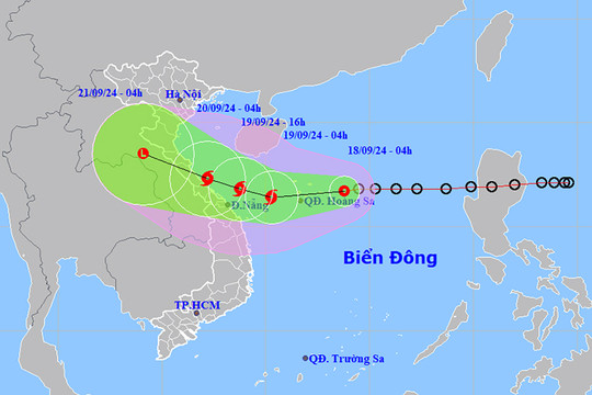 Áp thấp nhiệt đới có khả năng mạnh lên thành bão trong 24 giờ tới