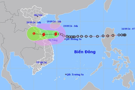 Áp thấp nhiệt đới mạnh lên thành bão số 4, cách Đà Nẵng 210km