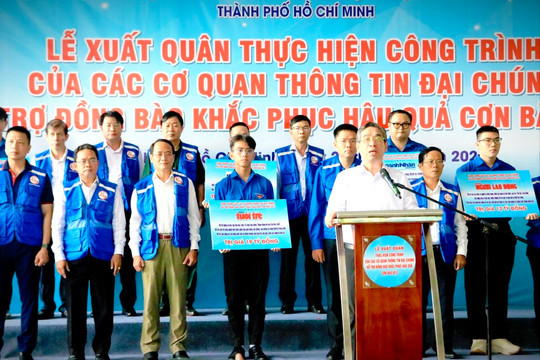 Báo chí TP Hồ Chí Minh hỗ trợ hơn 43,5 tỷ đồng khắc phục hậu quả bão số 3